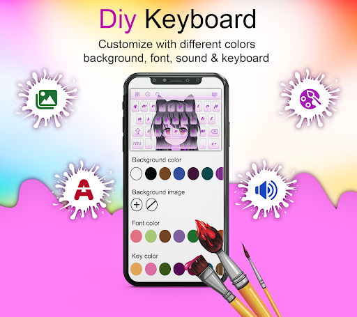 Keyboard - Anime Keyboard ekran görüntüsü