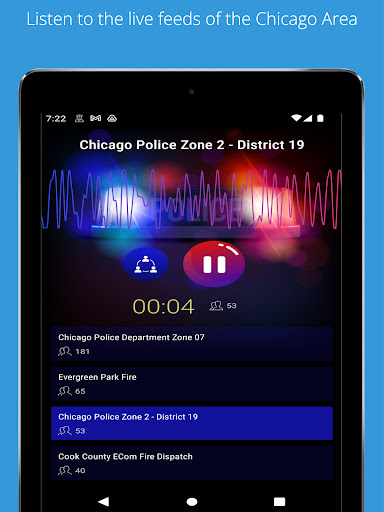 Chicago Police Scanner ekran görüntüsü