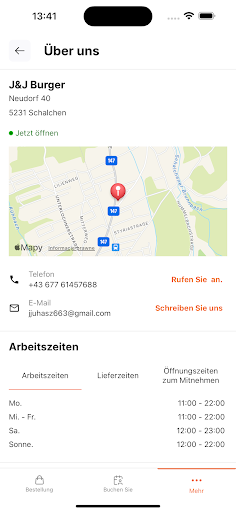 J&J Burger ekran görüntüsü