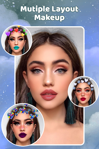 Holiday Sticker Filter Make Up ekran görüntüsü