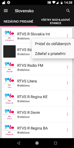 Slovak Radio Stations ekran görüntüsü