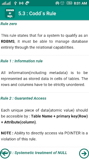 Learn DBMS ekran görüntüsü