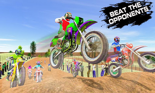 Dirt track yarış moto yarışçıs ekran görüntüsü