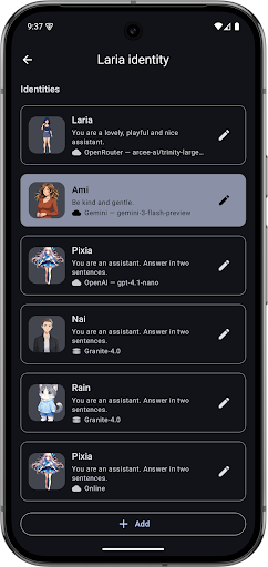 LARIA - Local AI Assistant ekran görüntüsü