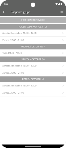 Mentalitet fitness ekran görüntüsü