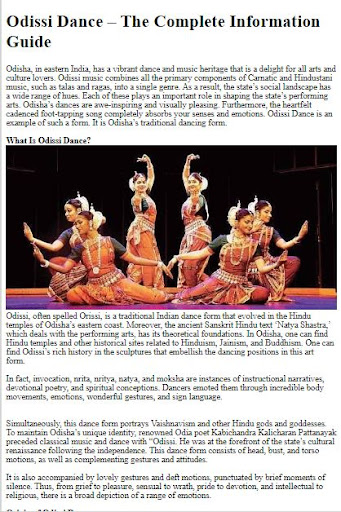 How to Odissi Dance ekran görüntüsü