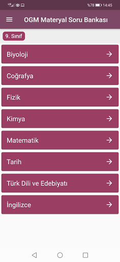 OGM Materyal Soru Bankası ekran görüntüsü