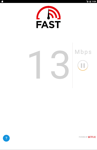 FAST Speed Test ekran görüntüsü