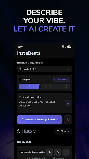 InstaBeats: AI Beat Maker ekran görüntüsü