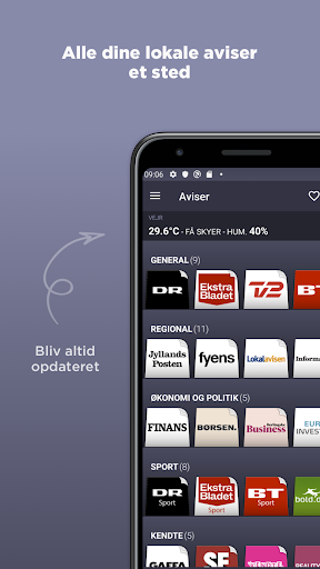 Danmarks Aviser ekran görüntüsü