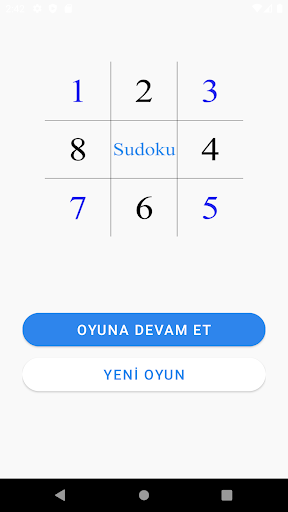 Sudoku ekran görüntüsü
