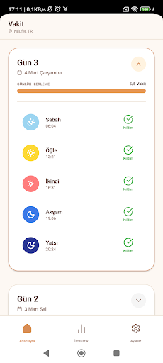 Vakit: Namaz Takibi & Ezan ekran görüntüsü