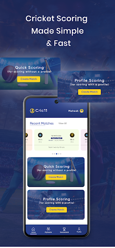 Cric11 - Cricket Scoring App ekran görüntüsü