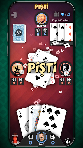 Pişti - İnternetsiz ekran görüntüsü