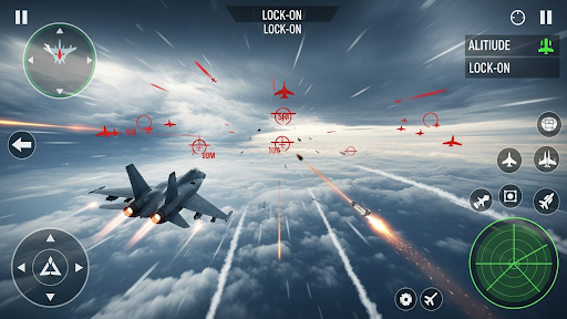 Fighter Jet Game Sky Simulator ekran görüntüsü