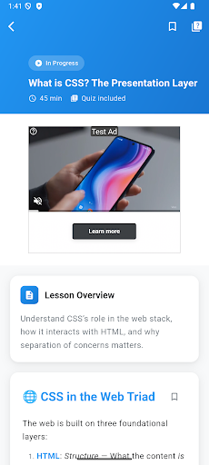 Learn CSS ekran görüntüsü