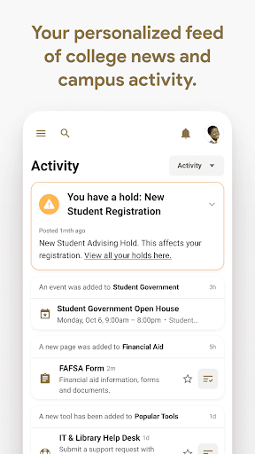 Oakland University MySail ekran görüntüsü
