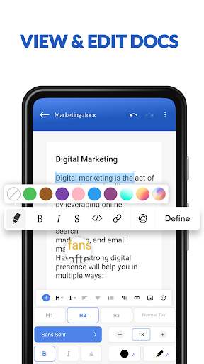 DOCX Editor: PDF, DOC, XLSX ekran görüntüsü