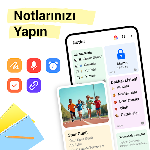 Not Defteri : Notlarım ekran görüntüsü