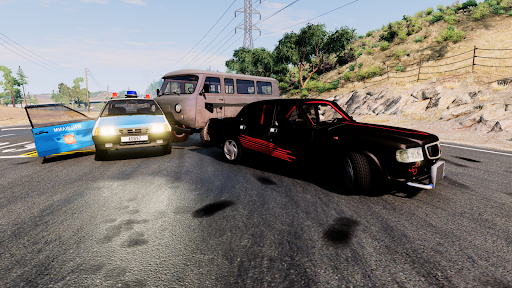 Car Crash Stunt ramp: Spusk 3D ekran görüntüsü