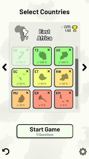 Countries of Africa Quiz ekran görüntüsü