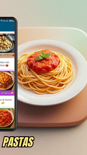 Recetas de Pastas ekran görüntüsü