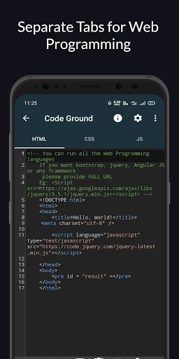 Code IDE : Compiler & Editor ekran görüntüsü