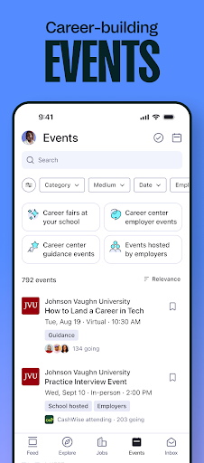 Handshake Jobs & New Careers ekran görüntüsü