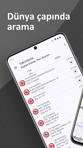 Hız kameraları Anywhere ekran görüntüsü