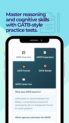 GATB Practice Test ekran görüntüsü