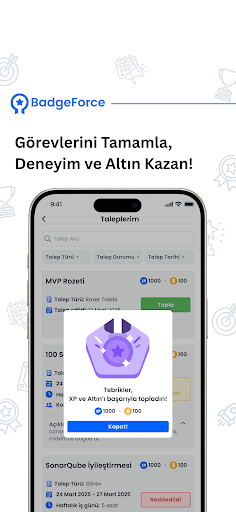 BadgeForce ekran görüntüsü