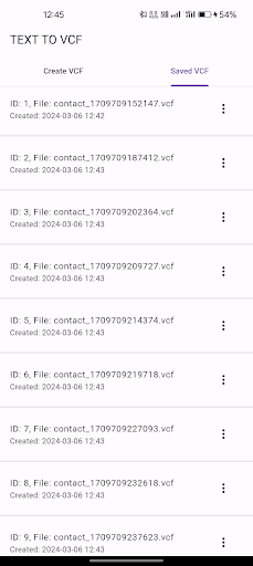 Text to VCF ekran görüntüsü