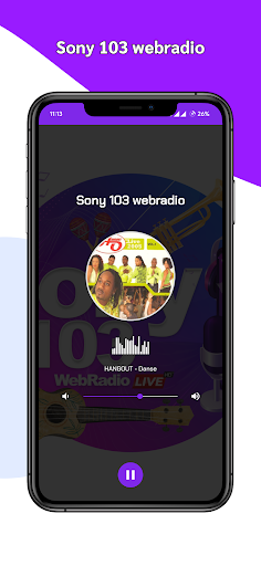 Sony 103 webradio ekran görüntüsü