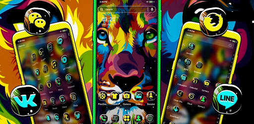 Colorful Lion Launcher Theme ekran görüntüsü
