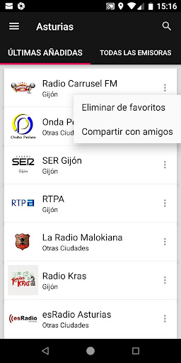 Radios de Asturias - España ekran görüntüsü
