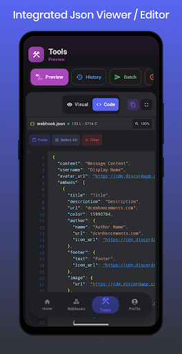 DC Webhook - for Discord ekran görüntüsü