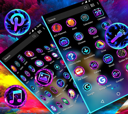 Smoke Colors Launcher Theme ekran görüntüsü