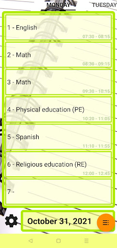 My Grades - School Timetable ekran görüntüsü