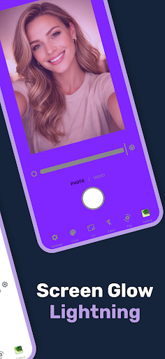 Selfie screen light glow cam ekran görüntüsü