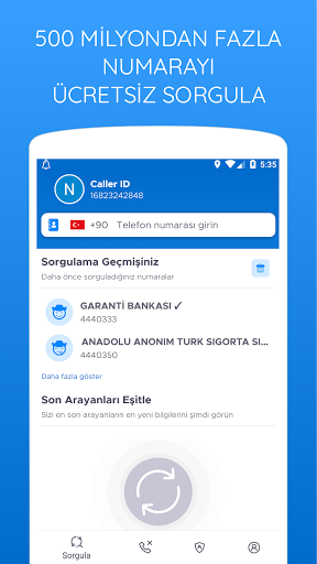 Nuumara: Numara Sorgulama ekran görüntüsü