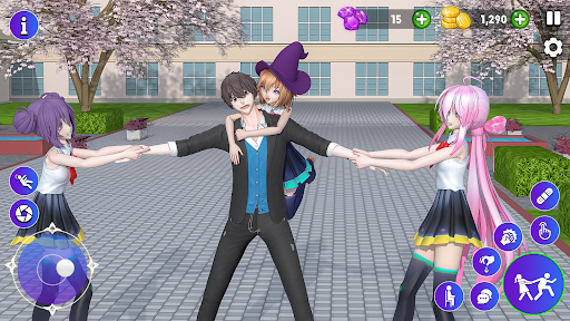 High School Love Sim Life Game ekran görüntüsü