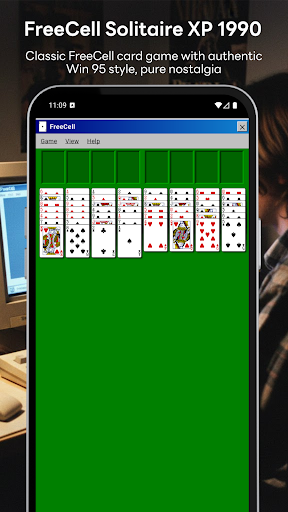 FreeCell Solitaire XP 1990 ekran görüntüsü