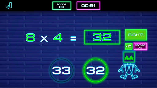 Times tables for kids & MATH-E ekran görüntüsü