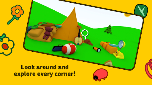 Pocoyo ve nesnelerin gizemi. ekran görüntüsü