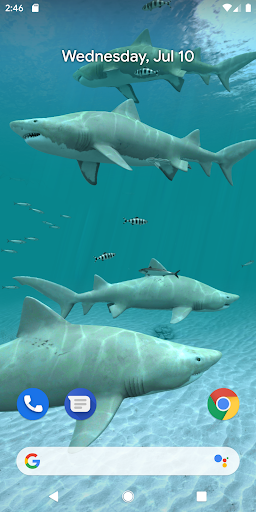 Sharks 3D - Live Wallpaper ekran görüntüsü
