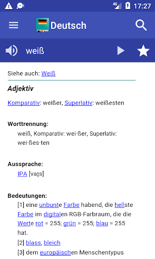 Deutsch Wörterbuch ekran görüntüsü
