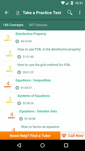 Algebra 1 Practice & Prep ekran görüntüsü