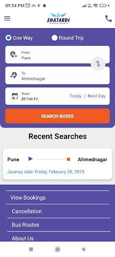 Shatabdi Travels. ekran görüntüsü