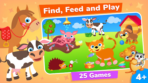 123 Kids Fun Animals Games ekran görüntüsü