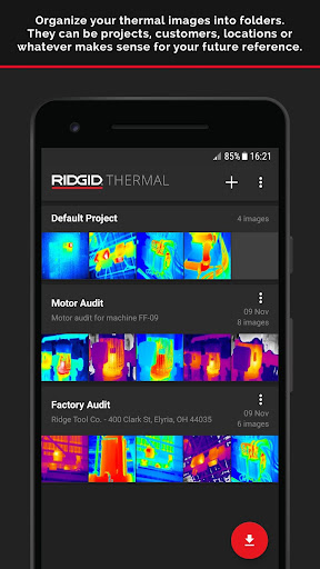 RIDGID Thermal ekran görüntüsü